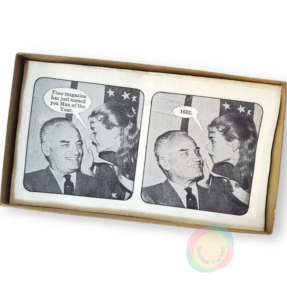 Vintage 1962 Gerald Gardner Satire Napkins Boxed